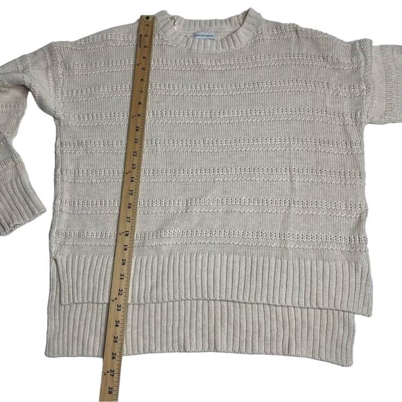 Cupcake And Cashmere Chunky Cable Knit Pullover Sweater‎ Cream Oversized Medium - Picture 5 of 9